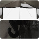 vidaXL Cort de familie cu acoperis gri caramiziu 450 x 400 x 265 cm