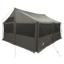 vidaXL Cort de familie cu acoperis gri caramiziu 450 x 400 x 265 cm