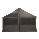 vidaXL Cort de familie cu acoperis gri caramiziu 450 x 400 x 265 cm