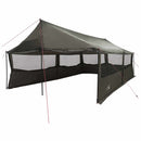 vidaXL Cort de familie cu acoperis gri caramiziu 600 x 400 x 268 cm