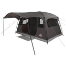 vidaXL Cort tunel cu acoperis culoare maro gri 366 x 244 x 198 cm