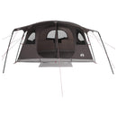 vidaXL Cort tunel cu acoperis culoare maro gri 366 x 244 x 198 cm