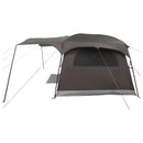 vidaXL Cort tunel cu acoperis culoare maro gri 366 x 244 x 198 cm