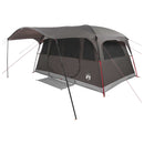 vidaXL Cort tunel cu acoperis culoare maro gri 427 x 305 x 205 cm