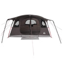 vidaXL Cort tunel cu acoperis culoare maro gri 427 x 305 x 205 cm