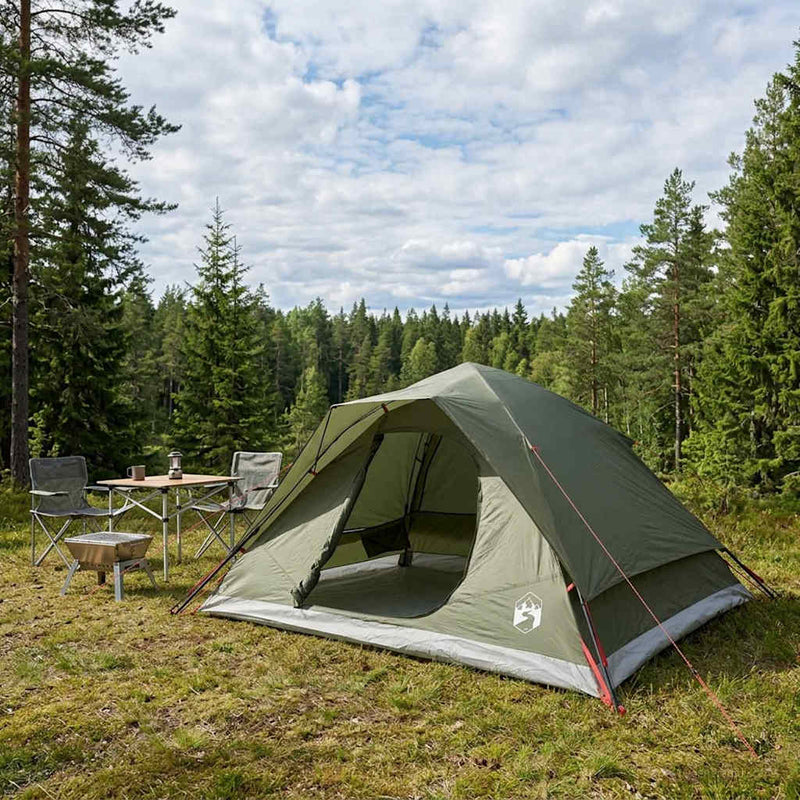 vidaXL Cort Instant cu acoperis verde masliniu 305 x 215 x 140 cm