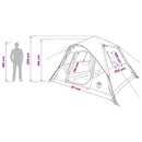 vidaXL Cort Instant cu acoperis verde masliniu 305 x 275 x 190 cm