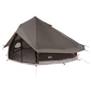 vidaXL Cort Tipi culoare maro gri 700 x 700 x 395 cm poliester si otel