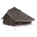 vidaXL Cort Tipi culoare maro gri 700 x 700 x 395 cm poliester si otel