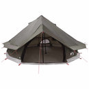 vidaXL Cort Tipi culoare maro gri 700 x 700 x 395 cm poliester si otel