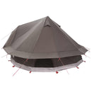 vidaXL Cort Tipi culoare maro gri 700 x 700 x 395 cm poliester si otel