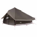vidaXL Cort Tipi culoare maro gri 800 x 800 x 430 cm poliester si otel