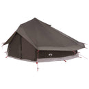 vidaXL Cort Tipi culoare maro gri 800 x 800 x 430 cm poliester si otel