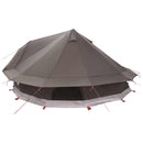 vidaXL Cort Tipi culoare maro gri 800 x 800 x 430 cm poliester si otel