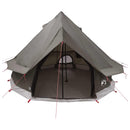 vidaXL Cort Tipi culoare maro gri 250 x 250 cm poliester si otel