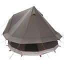 vidaXL Cort Tipi culoare maro gri 250 x 250 cm poliester si otel