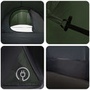 vidaXL Cort tunel verde masliniu 410 x 175 x 105 cm poliester si otel