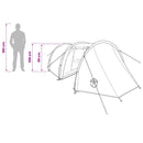 vidaXL Cort tunel verde masliniu 410 x 175 x 105 cm poliester si otel