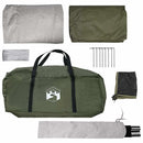 vidaXL Cort cabina verde masliniu 244 x 213 x 183 cm poliester si otel