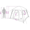 vidaXL Cort cabina verde masliniu 244 x 213 x 183 cm poliester si otel