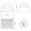 vidaXL Cort cabina verde masliniu 244 x 213 x 183 cm poliester si otel