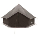 vidaXL Cort Tipi culoare maro gri 300 x 300 x 200 cm poliester si otel