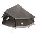 vidaXL Cort Tipi culoare maro gri 400 x 400 x 250 cm poliester si otel