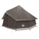 vidaXL Cort Tipi culoare maro gri 400 x 400 x 250 cm poliester si otel
