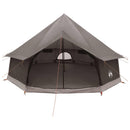vidaXL Cort Tipi culoare maro gri 400 x 400 x 250 cm poliester si otel