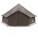 vidaXL Cort Tipi culoare maro gri 400 x 400 x 250 cm poliester si otel