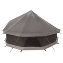 vidaXL Cort Tipi culoare maro gri 400 x 400 x 250 cm poliester si otel