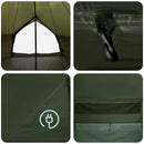 vidaXL Cort Tipi verde masliniu 600 x 600 x 350 cm poliester si otel
