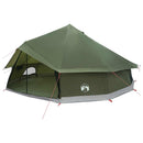 vidaXL Cort Tipi verde masliniu 600 x 600 x 350 cm poliester si otel