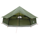 vidaXL Cort Tipi verde masliniu 600 x 600 x 350 cm poliester si otel