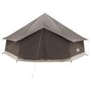 vidaXL Cort Tipi culoare maro Gri 600 x 600 x 350 cm poliester si otel