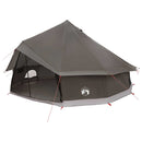 vidaXL Cort Tipi culoare maro gri 500 x 500 x 300 cm poliester si otel