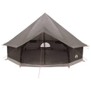 vidaXL Cort Tipi culoare maro gri 500 x 500 x 300 cm poliester si otel