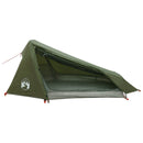 vidaXL Cort tunel verde masliniu 215 x 100 x 90 cm poliester si otel