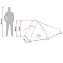 vidaXL Cort tunel verde masliniu 215 x 100 x 90 cm poliester si otel