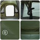 vidaXL Cort tunel verde masliniu 400 x 260 x 200 cm poliester si otel