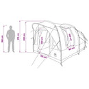 vidaXL Cort tunel verde masliniu 400 x 260 x 200 cm poliester si otel