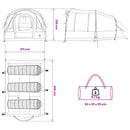 vidaXL Cort tunel verde masliniu 400 x 260 x 200 cm poliester si otel