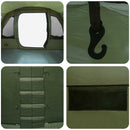 vidaXL Cort tunel verde masliniu 427 x 315 x 178 cm poliester si otel (8 persoane)