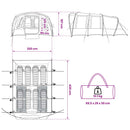 vidaXL Cort tunel verde masliniu 427 x 315 x 178 cm poliester si otel (8 persoane)