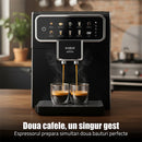 Espressor cafea Samus Perfection automat rasnita incorporata cafea boabe 15 bar 1350 W 7 bauturi automate capacitate 2.2 litri capacitate rasnita 300 g rezervor lapte 300 ml 5 nivele de macinare oprire automata protectie supraincalzire negru