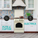Aragaz pe gaz rustic Samus SR660G4C1 4 arzatoare gaz cuptor pe gaz 55 litri aprindere electrica dispozitiv siguranta arzatoare timer gratar fonta latime 59.8 cm