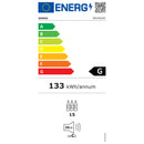 Racitor pentru vin Samus SRV49LMC 44 l 15 sticle Panou control tactil cu afisaj electronic 4 rafturi din lemn
