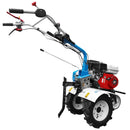 Pachet motosapa Premium AGT 6500 Honda GX200 freze segmentabile 80cm roti cauciuc rarita fixa + 1l Ulei motor AgroPro 1l Ulei transmisie AgroPro