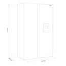 Frigider Side by Side Samus SSX-669NFWDE 532 litri clasa E inaltime 177 cm No Frost dozator de apa afisaj LCD lumina interioara LED