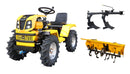 ProGARDEN Campo T18 Minitractor G2 4x4, 18CP, benzina, hidraulica fata-spate, roti 6.00-12 freza tractata plug cu 2 brazde
